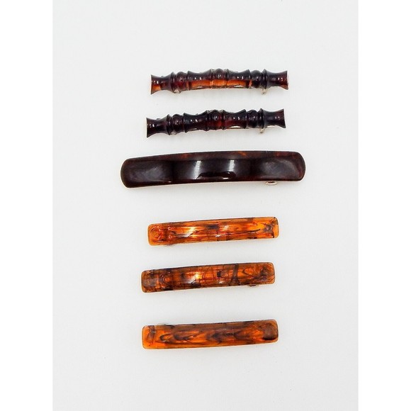 Hair Clip Assortment Barrettes Tortoise Chain Pearl France Taiwan Lot of 18 main image 8
